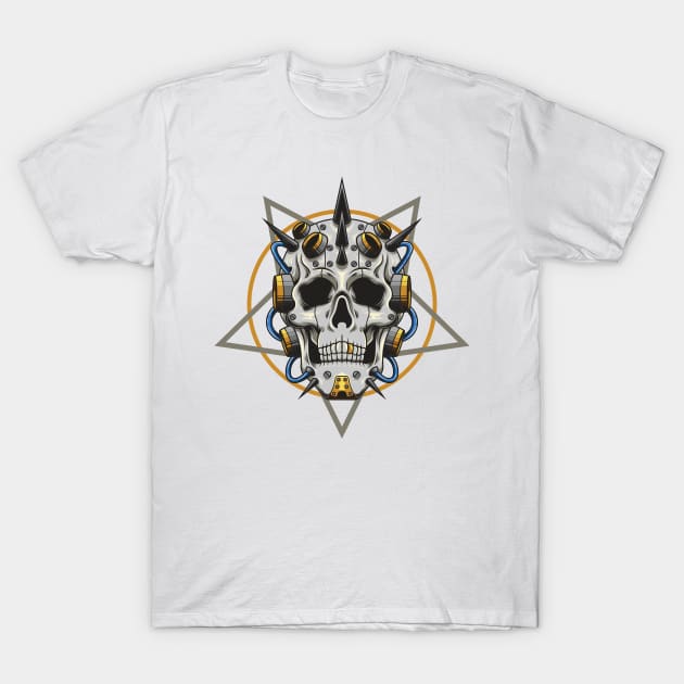 Mecha Skull 1.3 T-Shirt by Harrisaputra